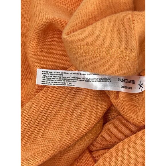 Out From Under Crop Cardigan Sz M Orange Plush Soft Cropped Button Up Cardigan - Picture 7 of 8